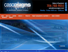 Tablet Screenshot of cascosigns.com
